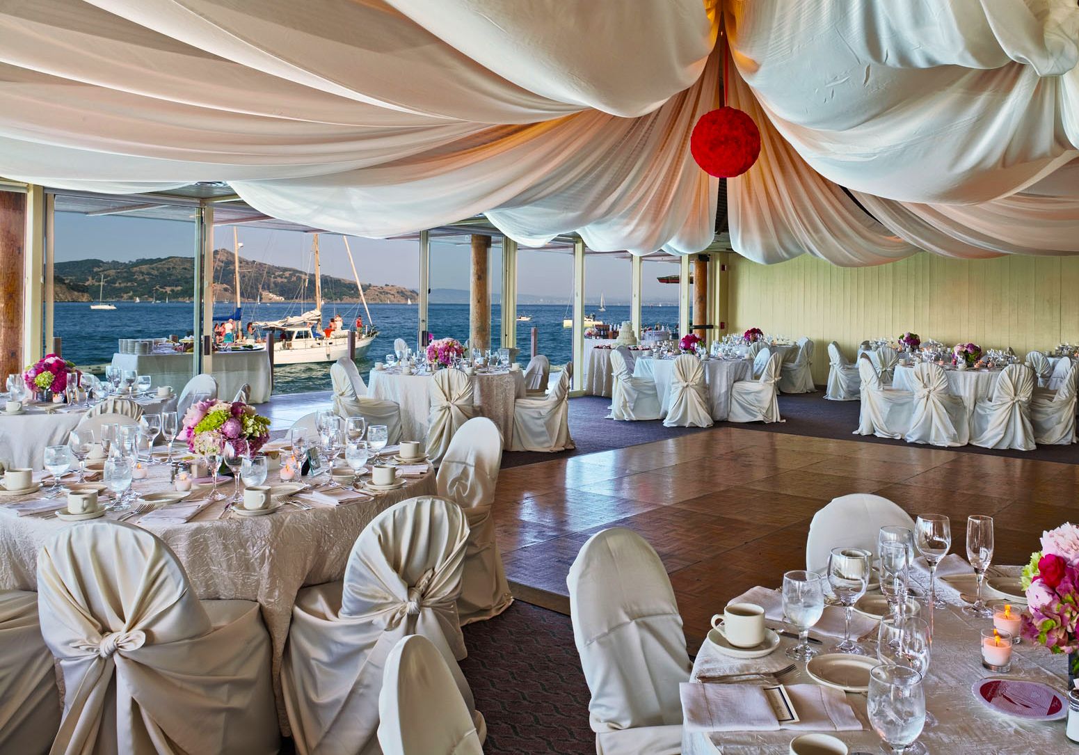 Banquet Facility (The Spinnaker banquet room and waterfront deck) at The Spinnaker
