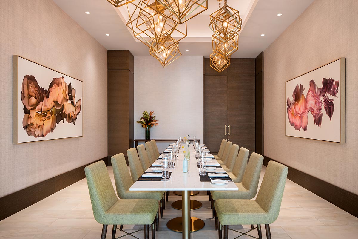 Private Dining Rooms at Tangerine Room