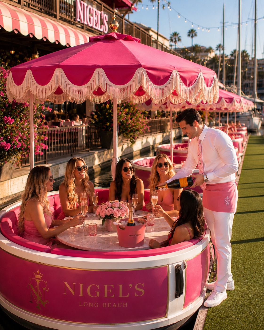 A Pink’s Cabana at Nigel's Waterfront Restaurant