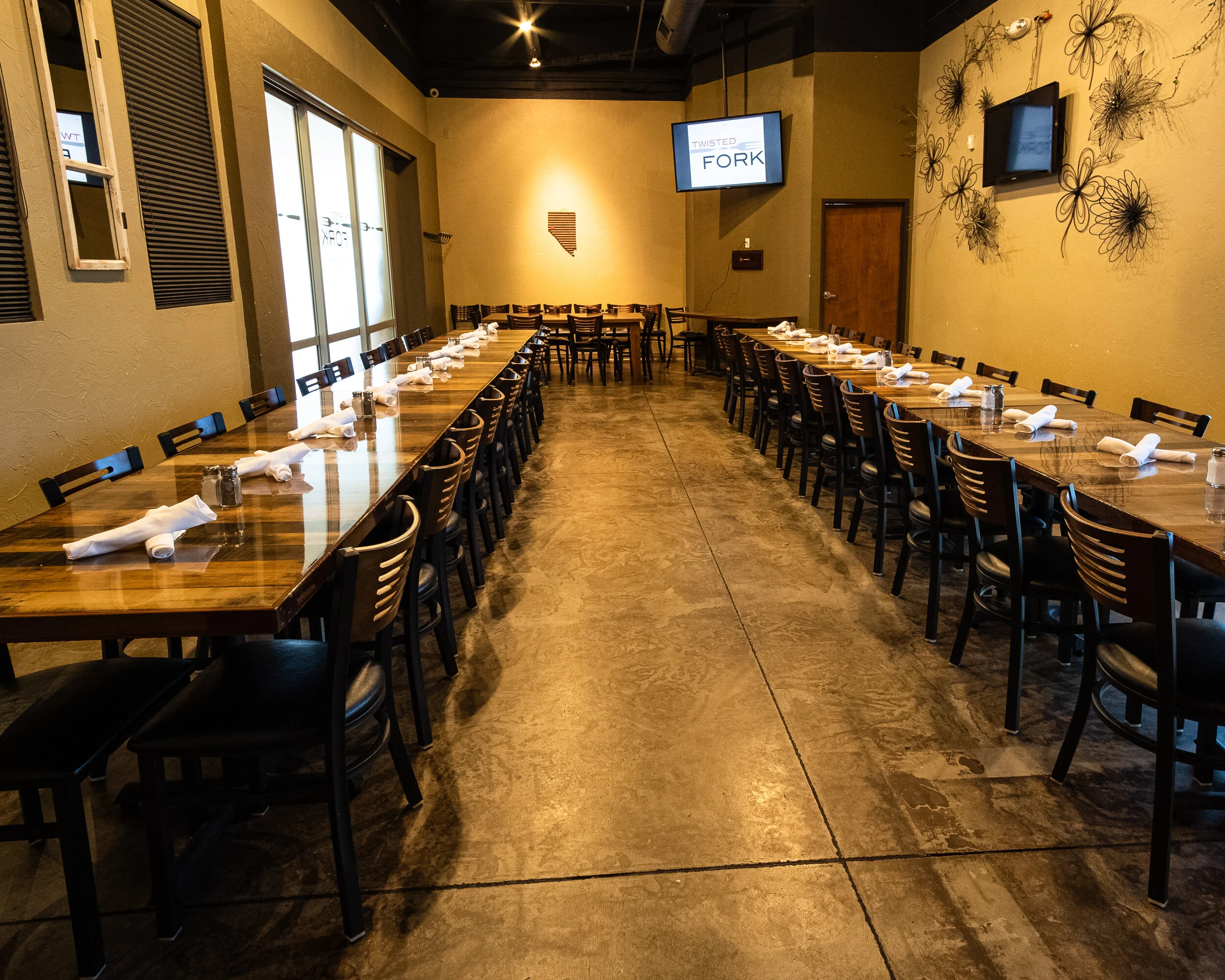 Private dining rooms at The Twisted Fork