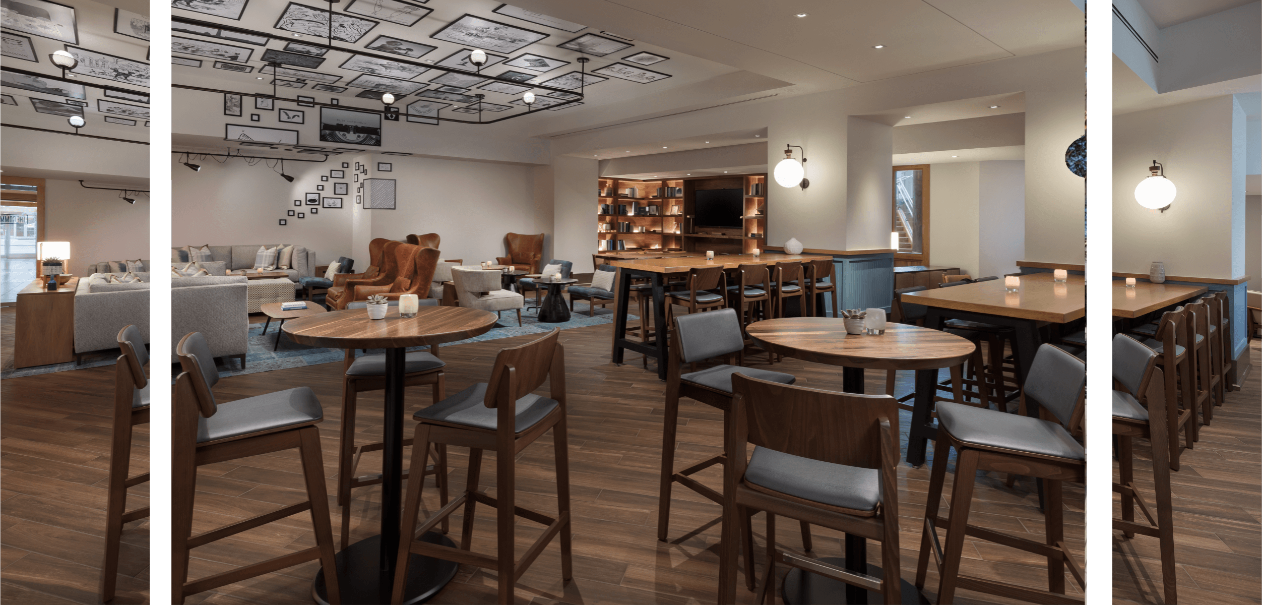 Elegant private dining space at The Commentary