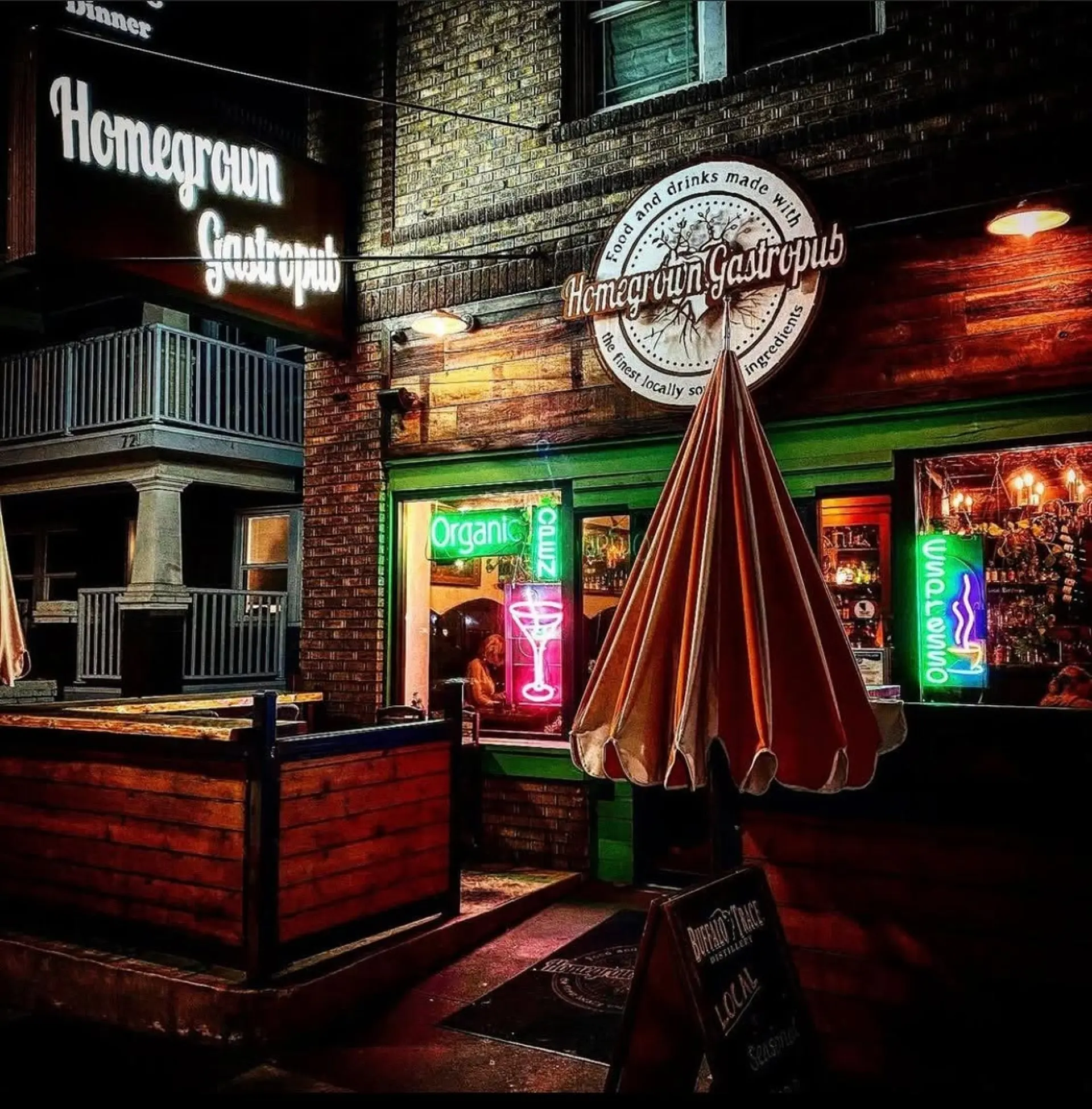 Back Private Patio at Homegrown Gastropub