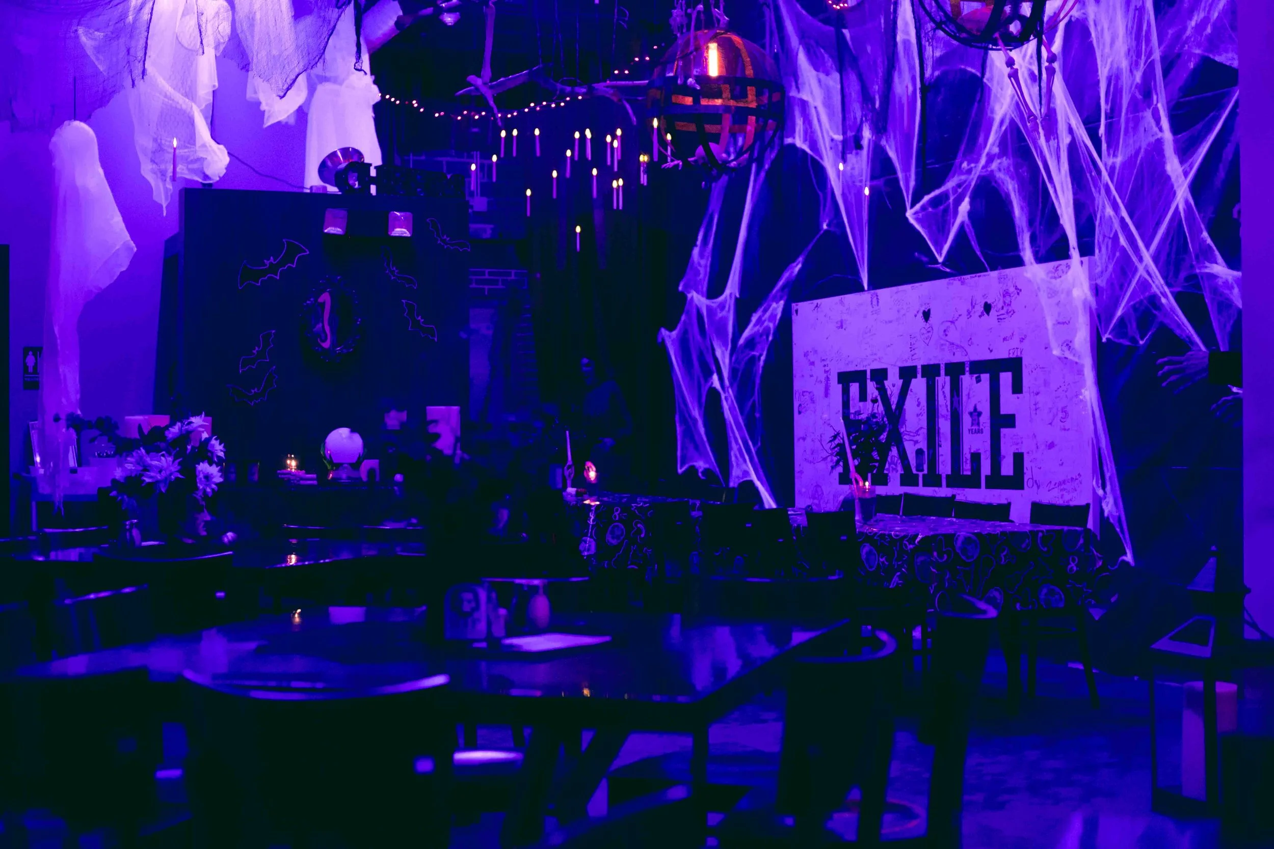 Chandelier Room at Exile Brewing Company