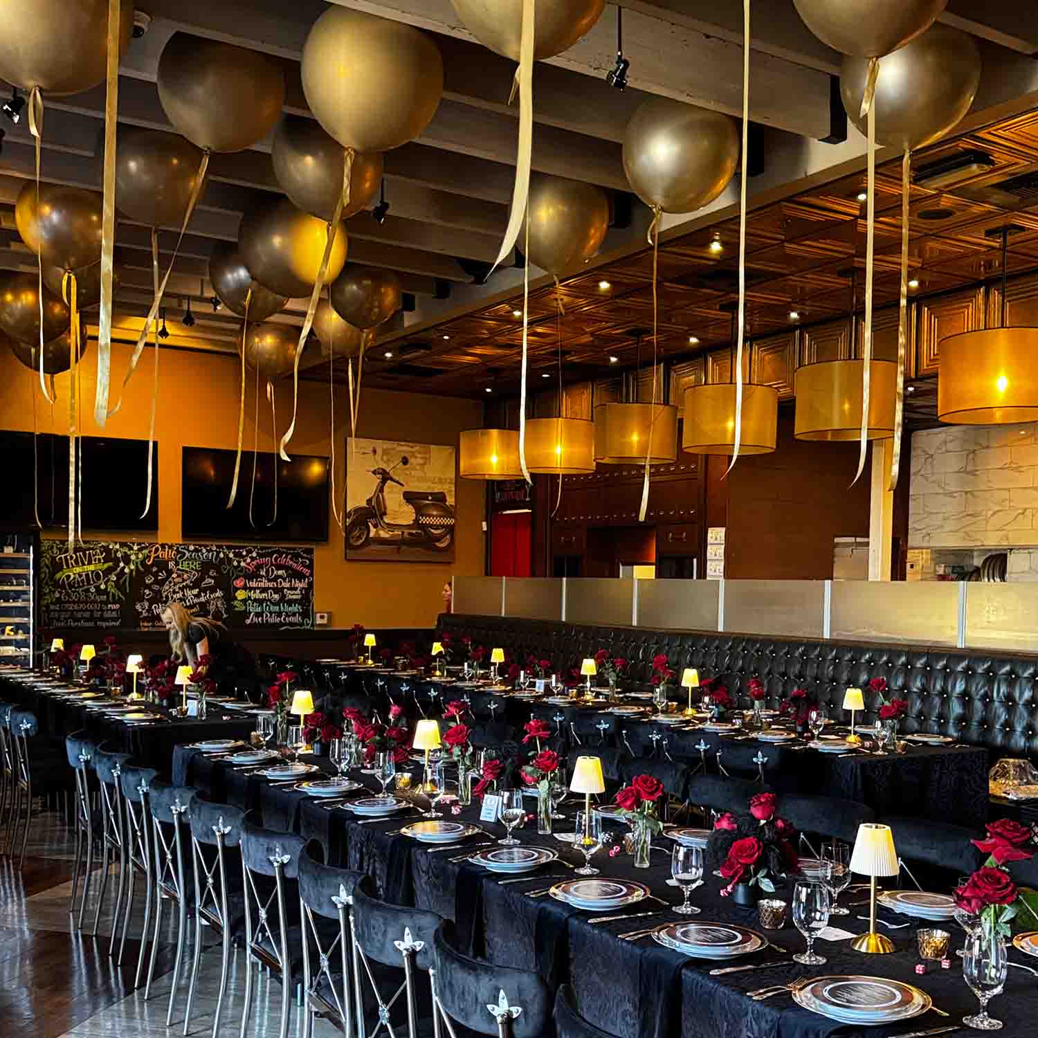 Dining room at Dom Demarco's Pizzeria & Wine Bar