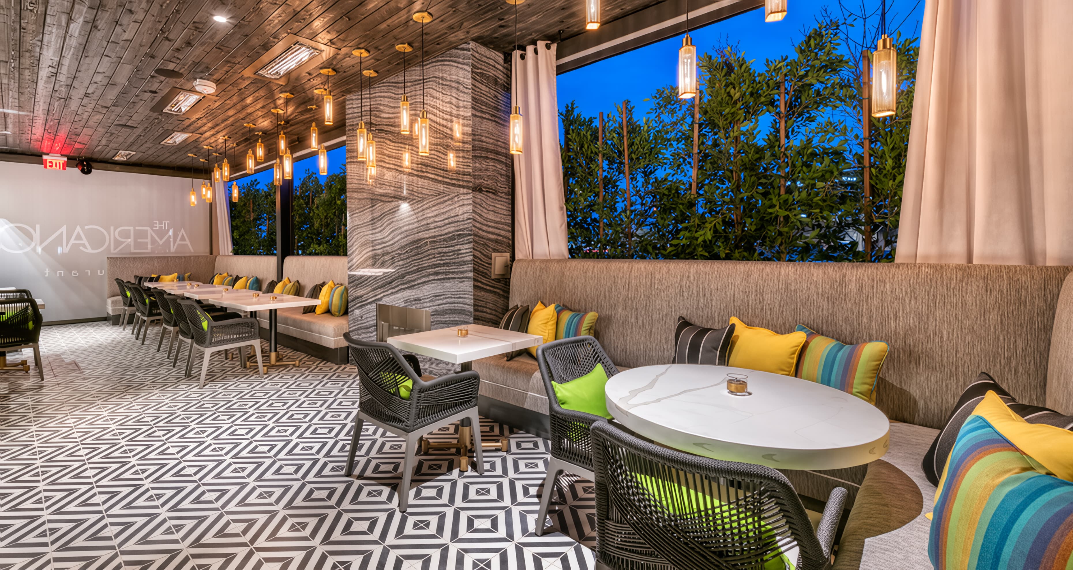 Terrace at The Americano