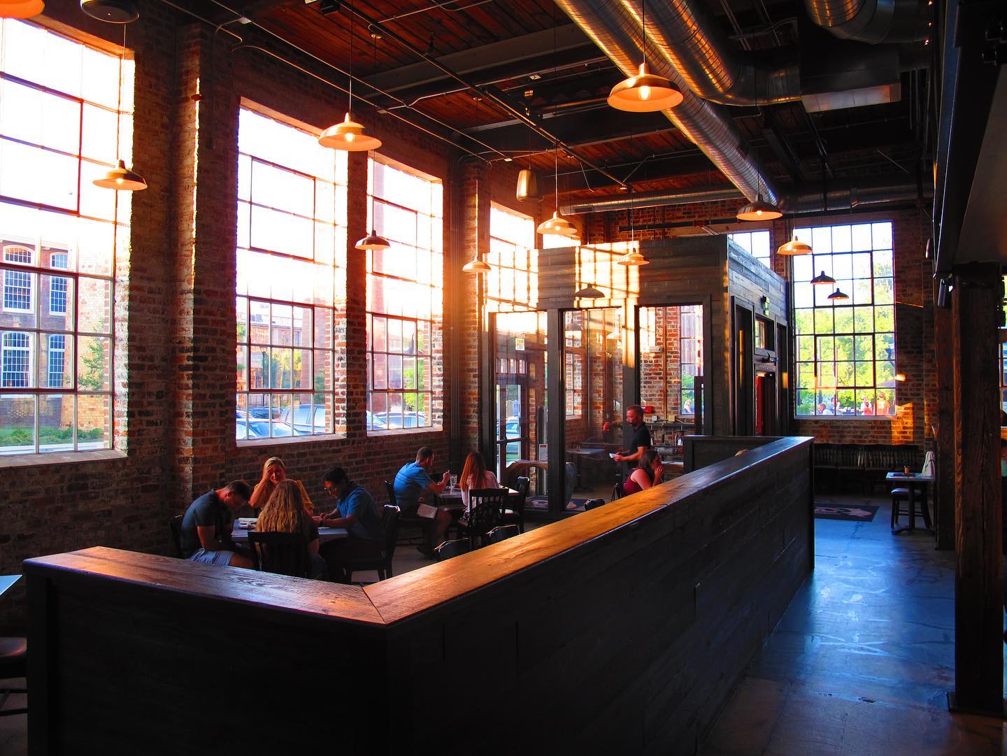 Semi-Private dining spaces within the restaurant at Kau