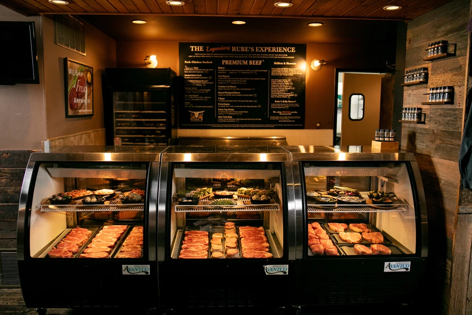 Private or semi-private space at Rube's Steakhouse