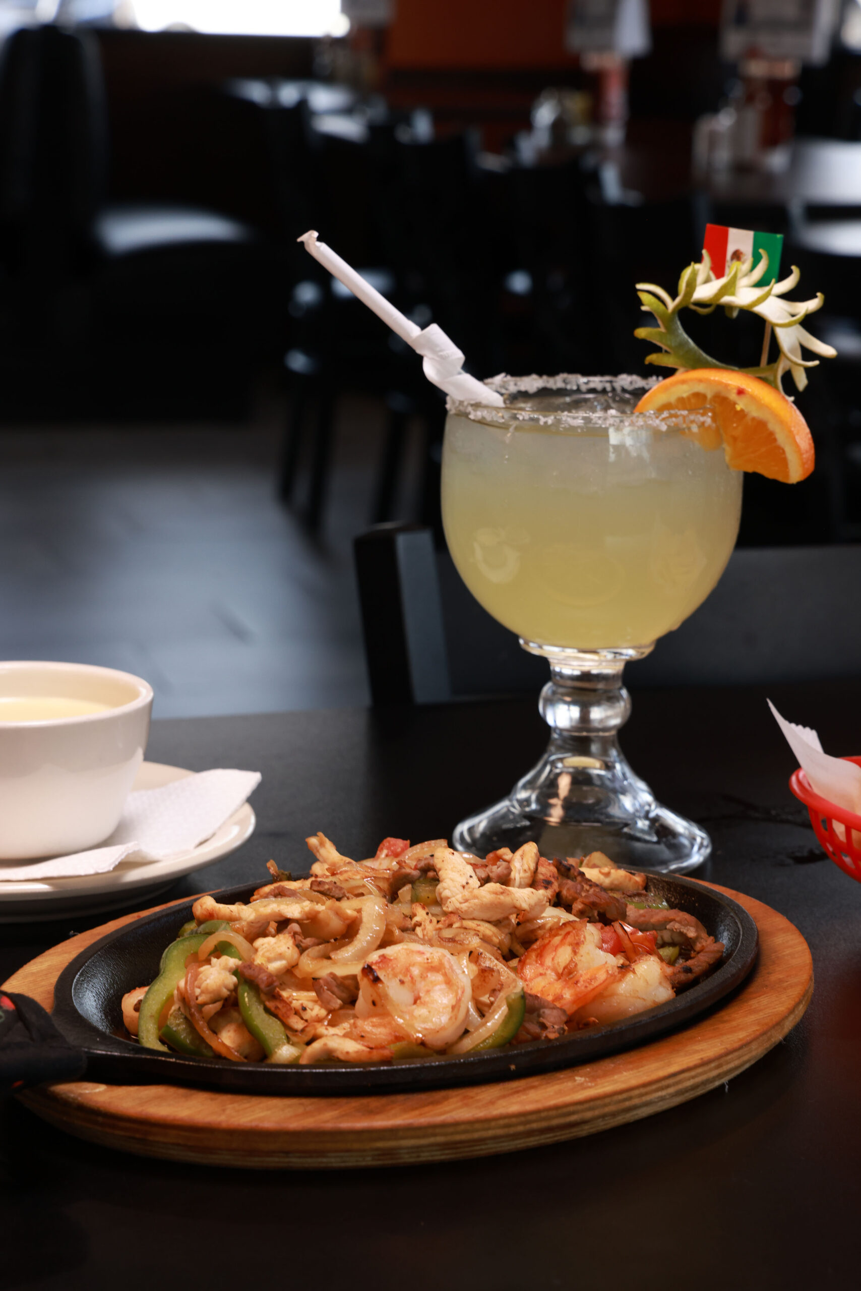 Semi-private section of the restaurant at Rancho Escondido Mexican Grill