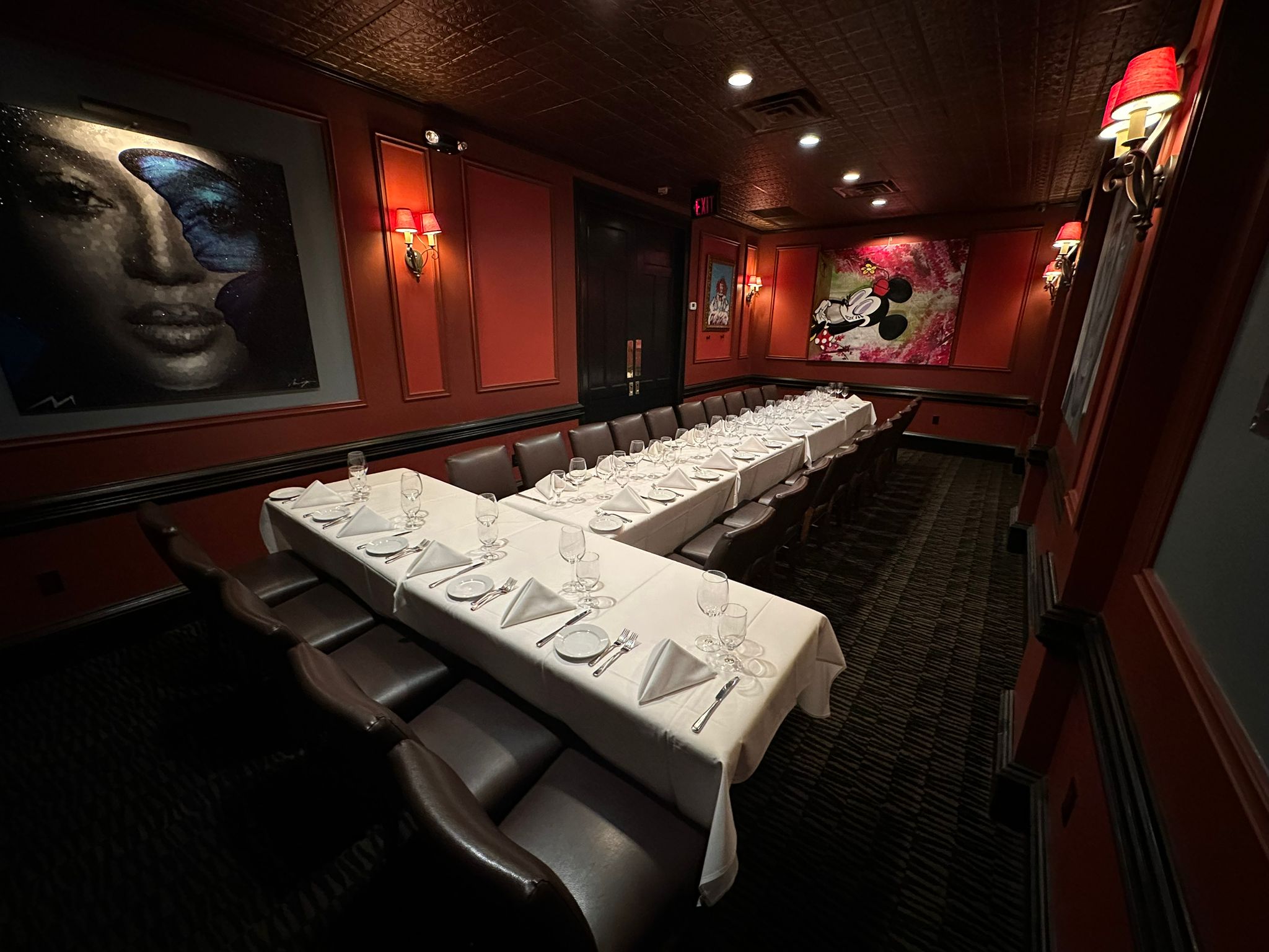 Private dining rooms at Christy's Restaurant