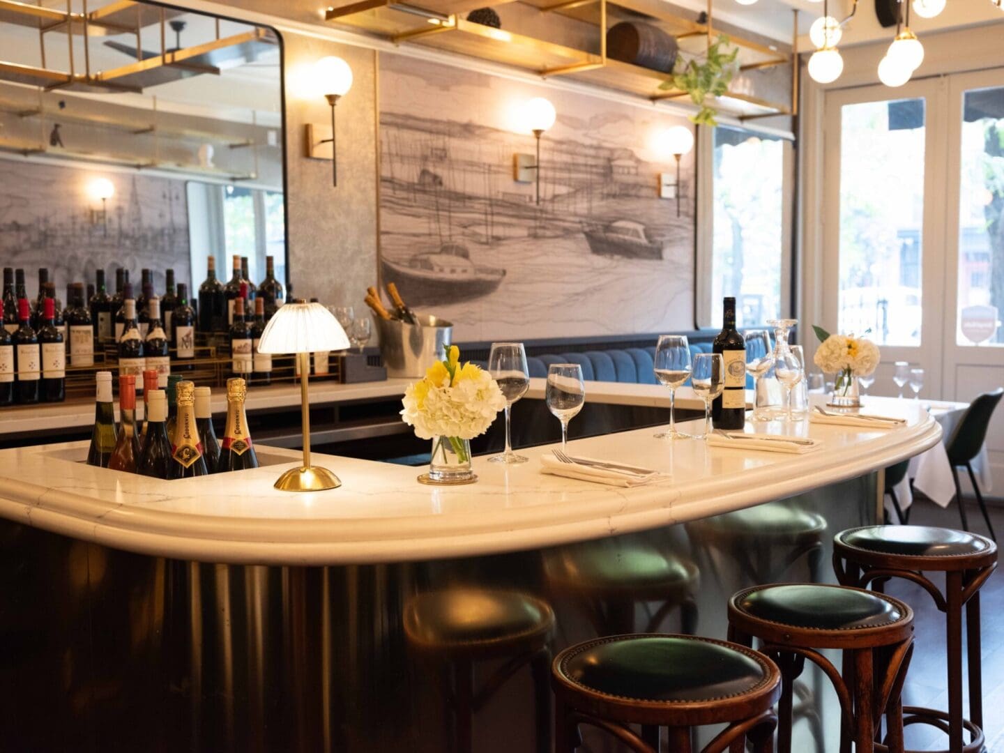 Wine bar at Bacchus