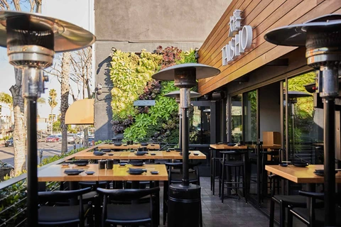 outdoor patio overlooking Ventura at Taisho