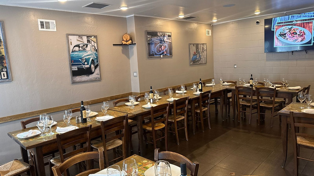 cozy restaurant dining room at Italian Brothers Restaurant