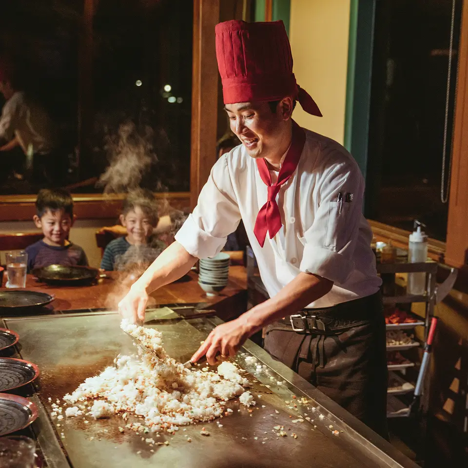 Teppanyaki private space at Hana Japan Steak and Seafood