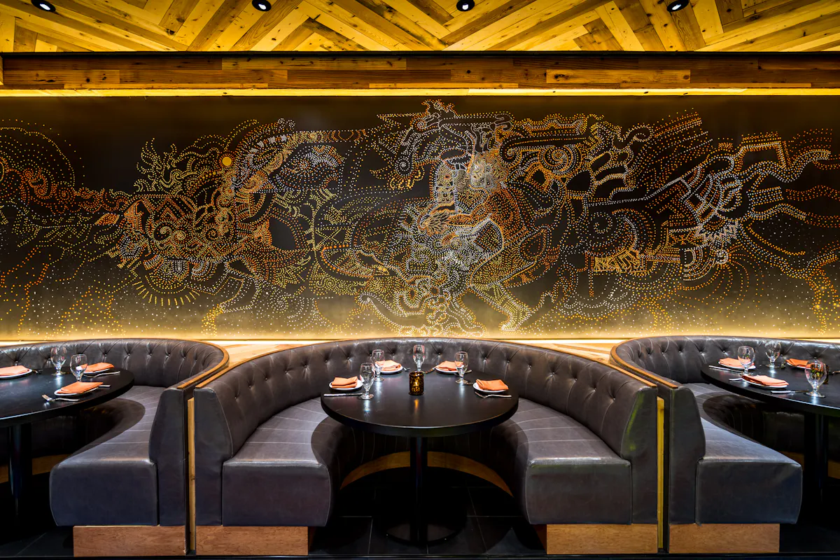 Intimate lounge at Borracha Mexican Cantina