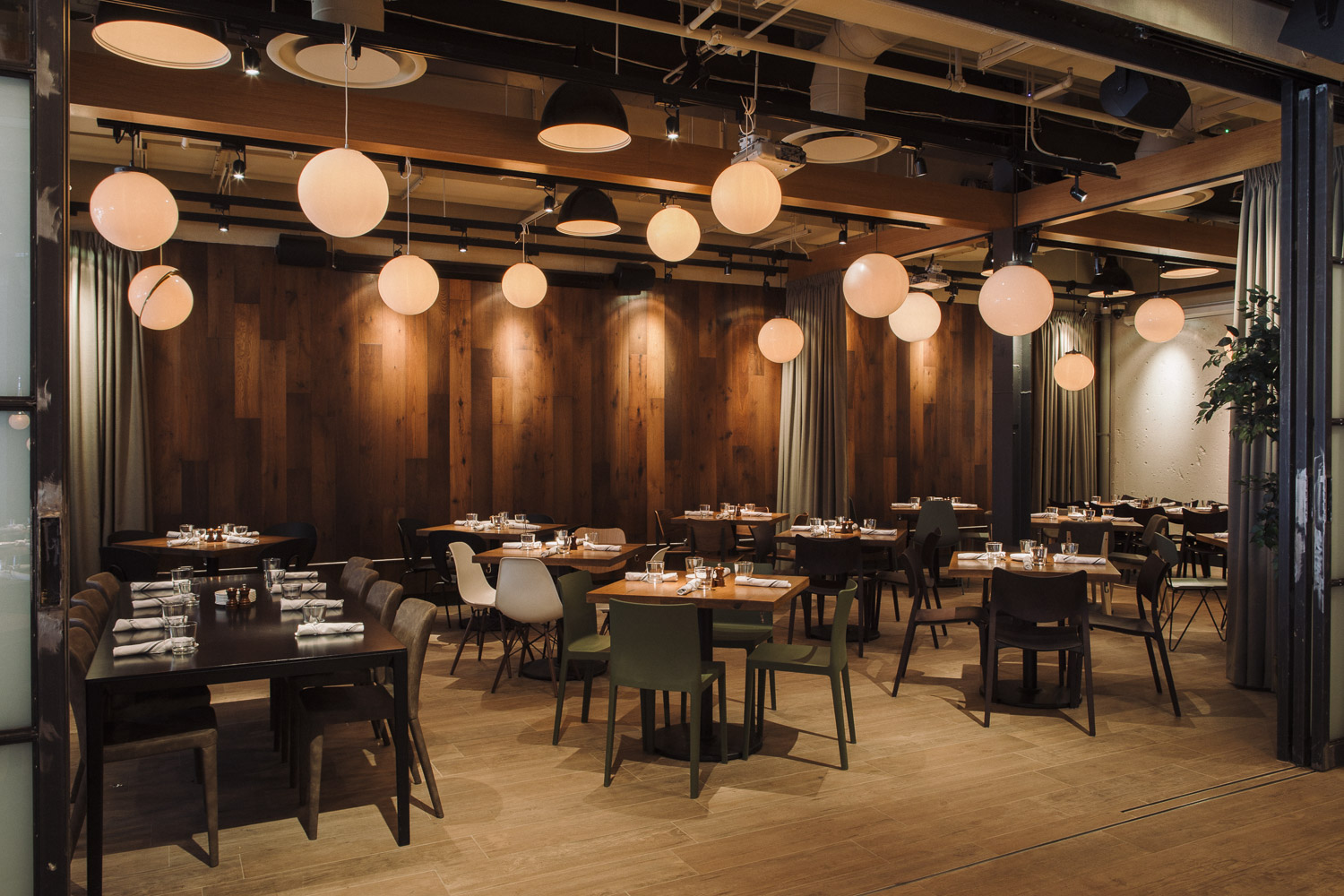 Private and semi-private dining spaces at Beatrix