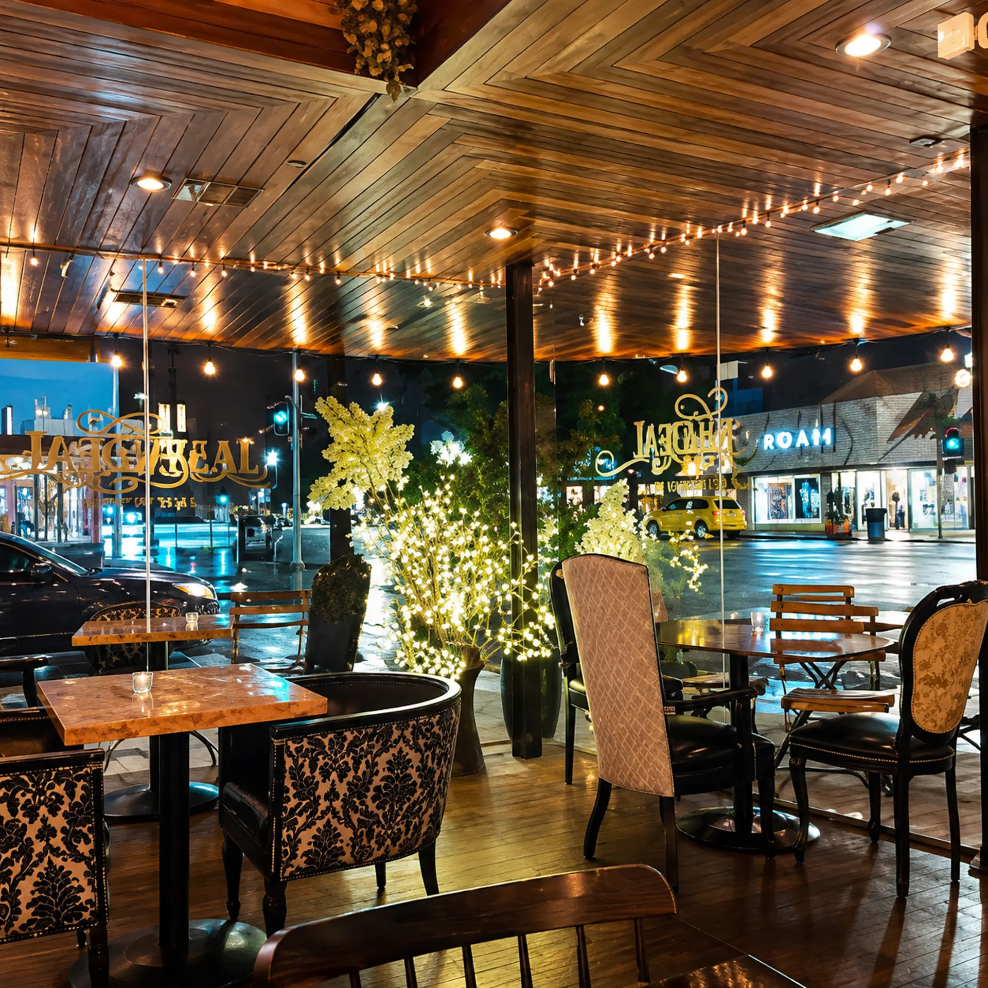 Front Patio at The New Deal Restaurant and Wine Bar