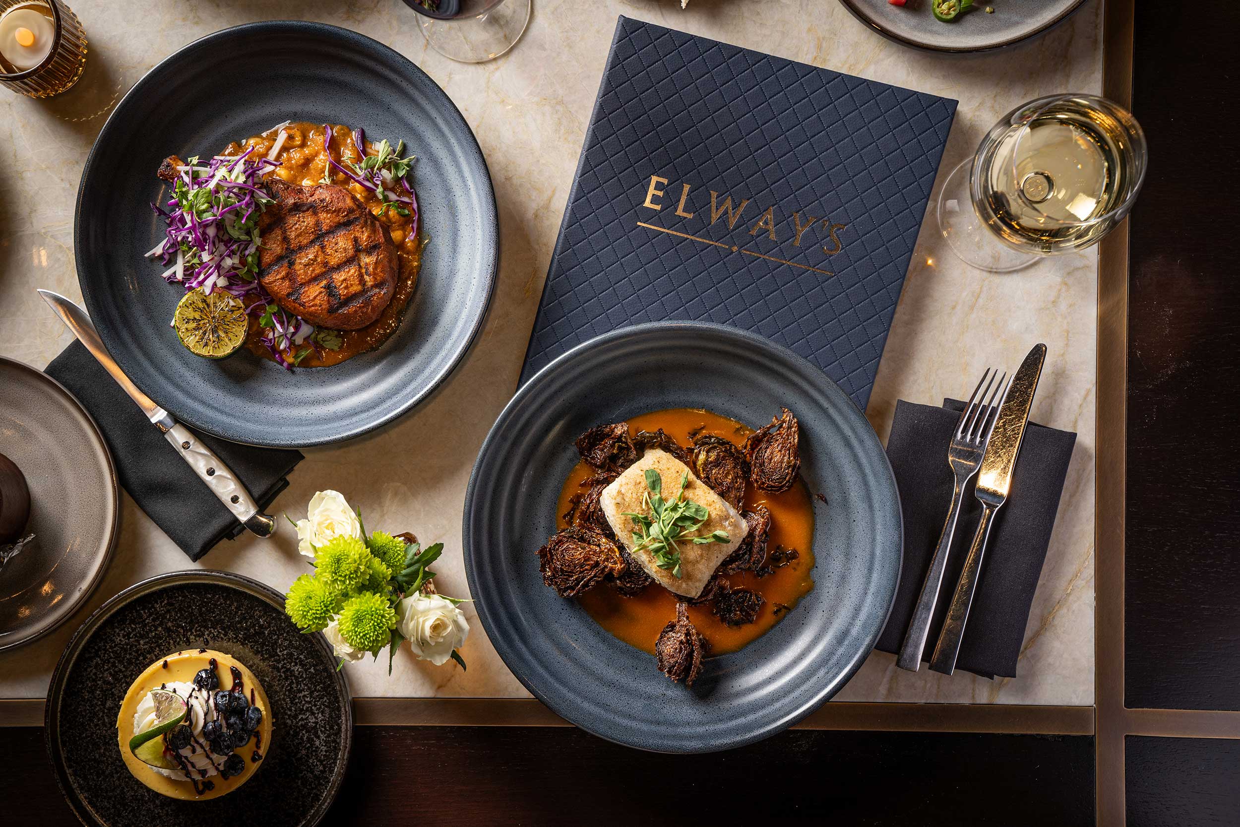 Semi-Private Bar Lounge for Reception at Elway's Downtown