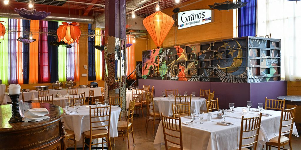 The Event Room at Cyrano's Cafe