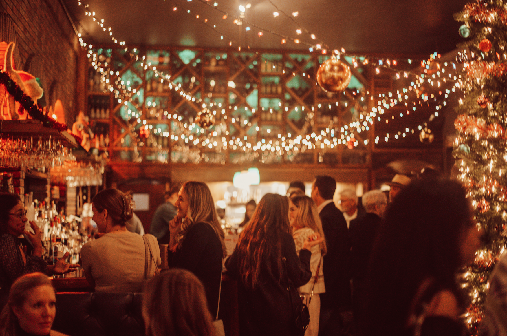 Cocktail reception space at Forgotten Tonic