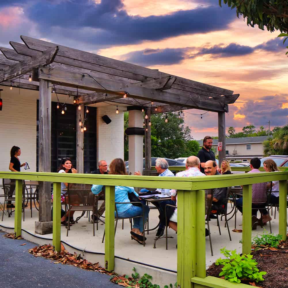Semi-private area at Royal Palm Village Wine & Tapas