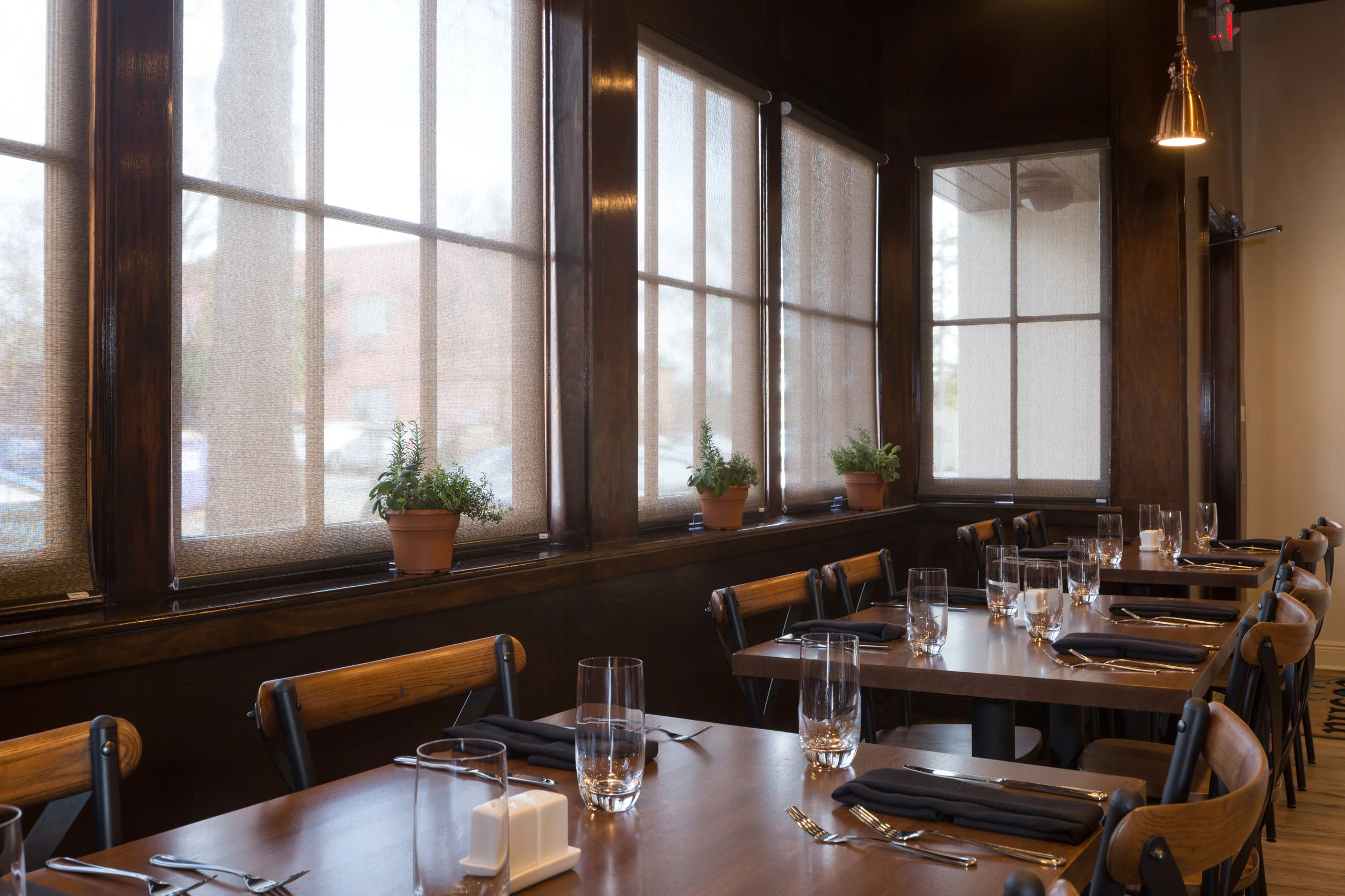 Semi-private back dining room at Cocha