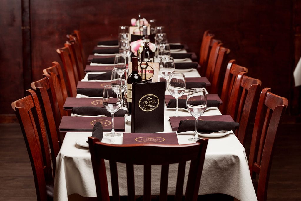Private party room at Venezia Italian Ristorante