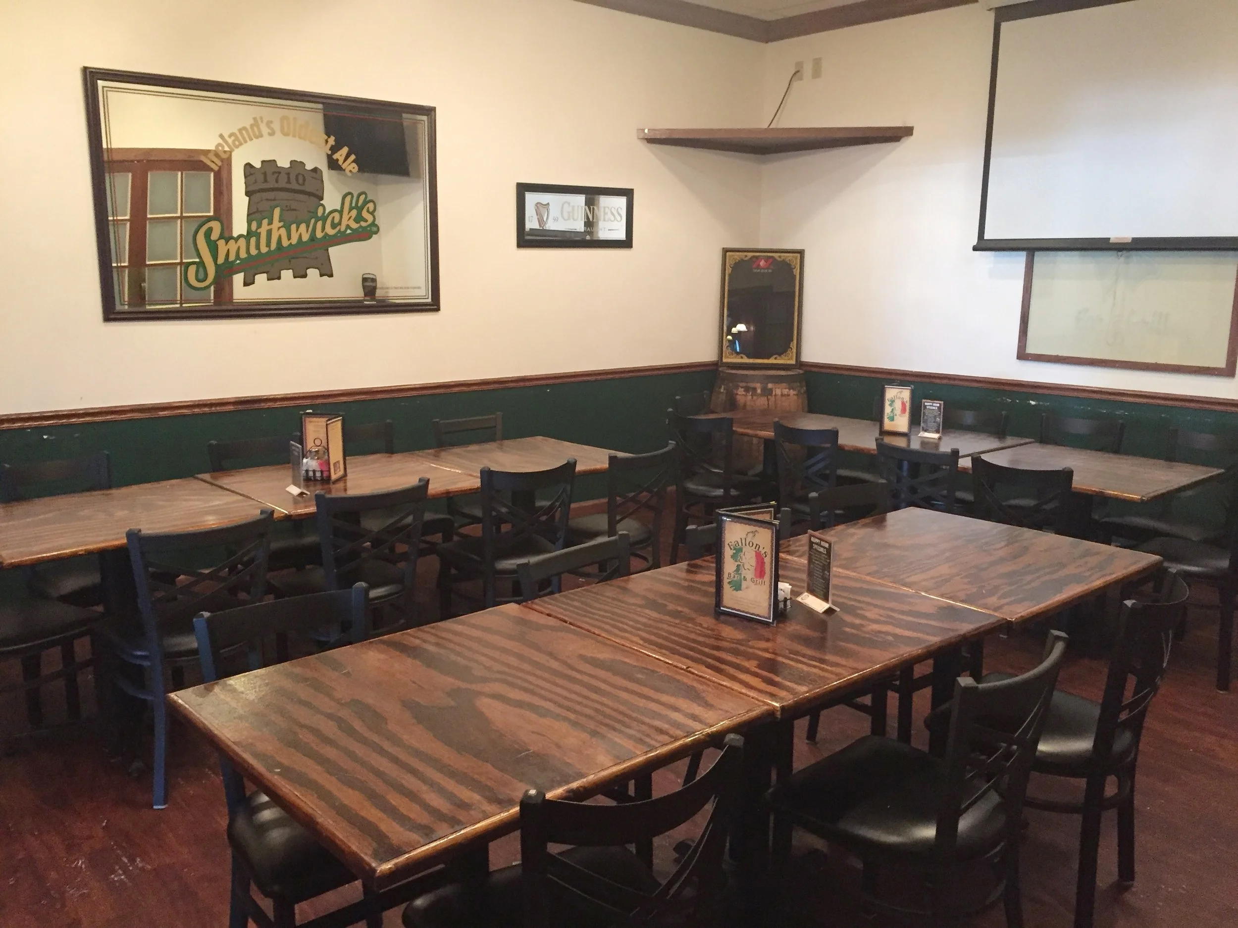 Fallon's Bar & Grill private dining 3