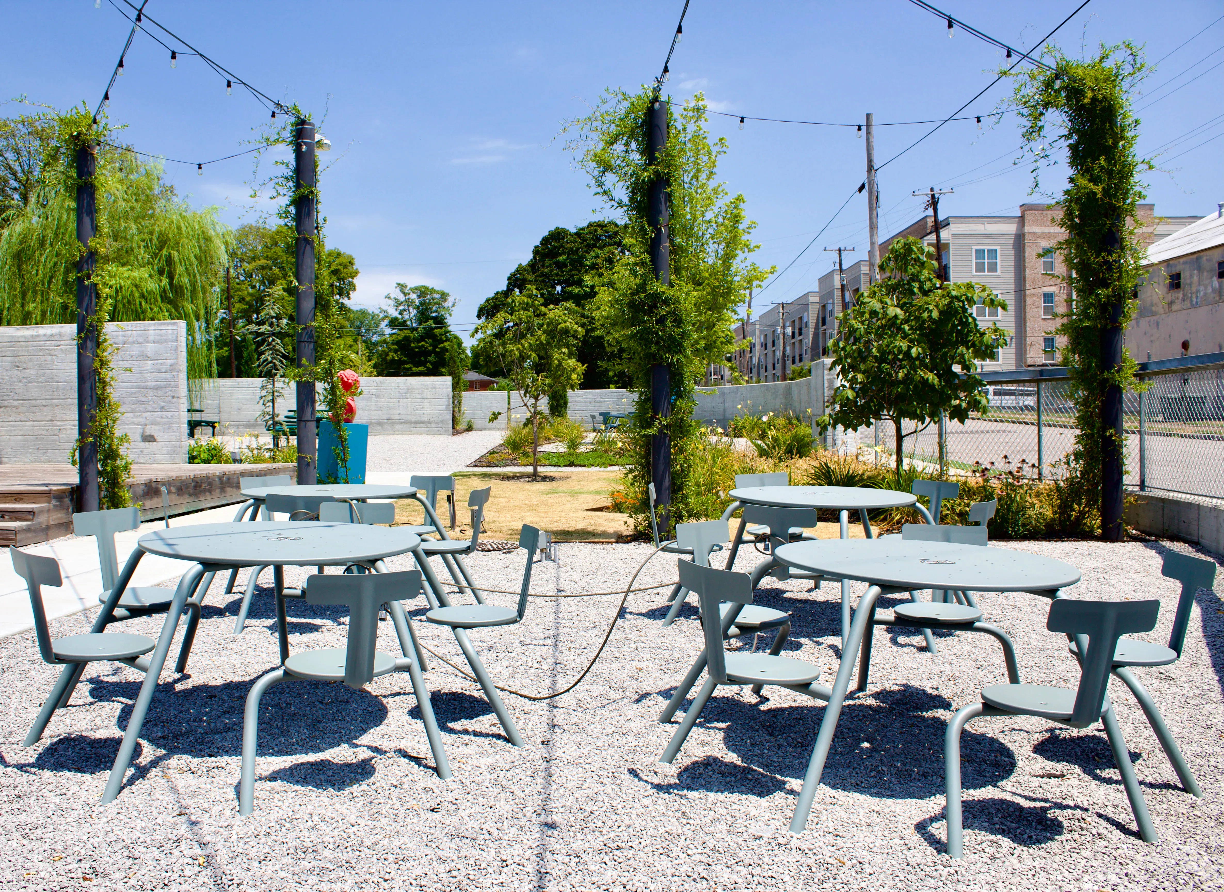Courtyard at Wiseacre Brewing Co. HQ Taproom