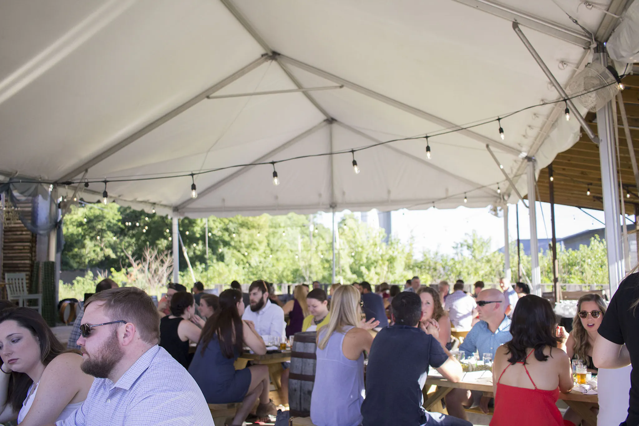 Chautauqua Tent at Wiseacre Brewing Co. HQ Taproom