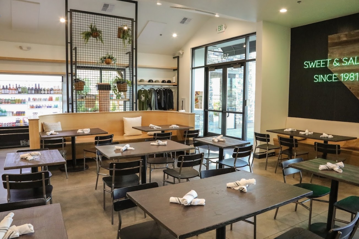 Midtown dining room at The Cheese Board