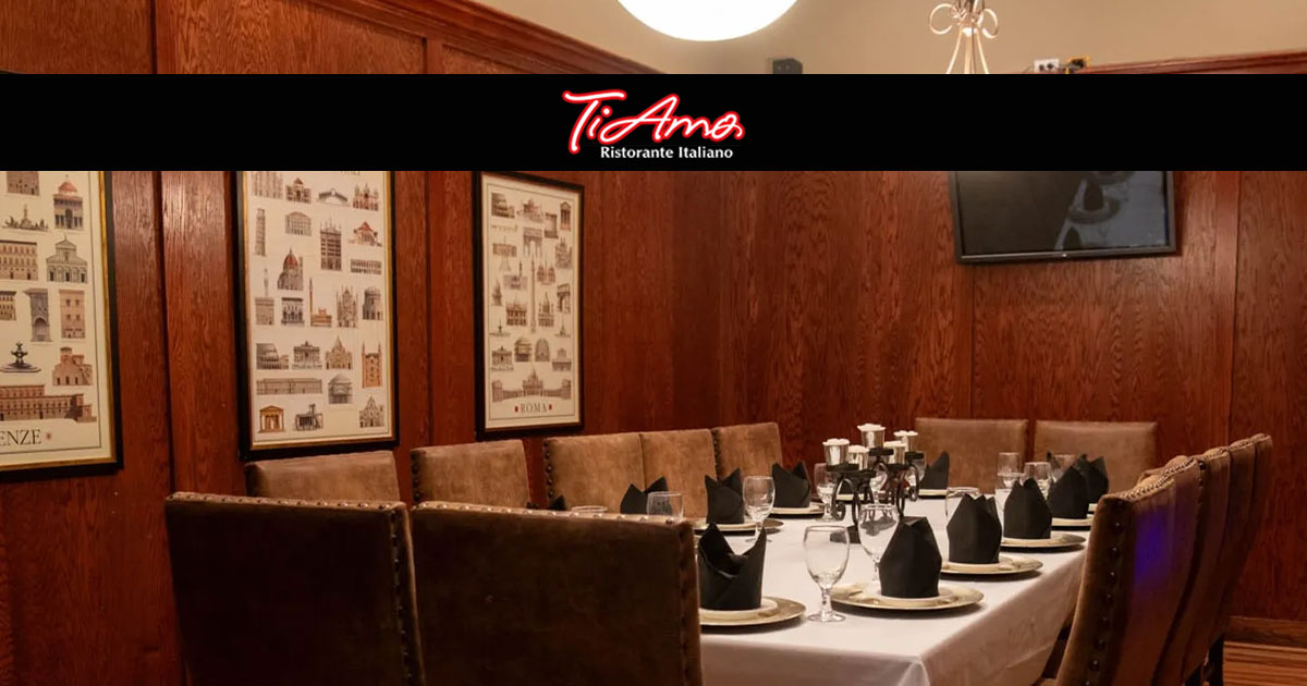 Banquet rooms (4 event rooms) at Ti Amo Ristorante Italiano