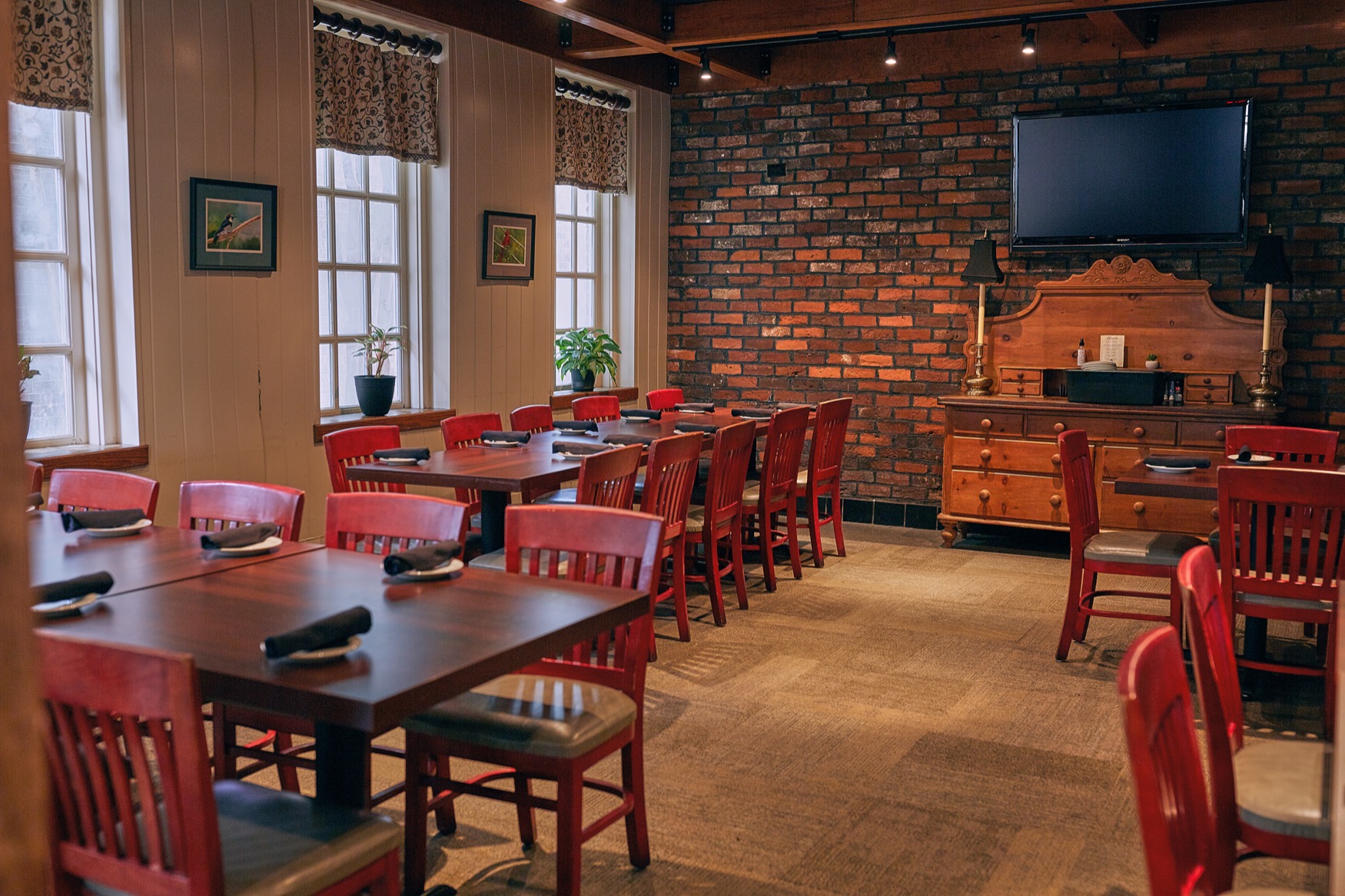 Private dining room at Milner's