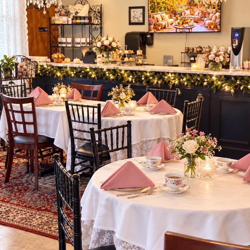 Event space at The Flour Box Tea Room