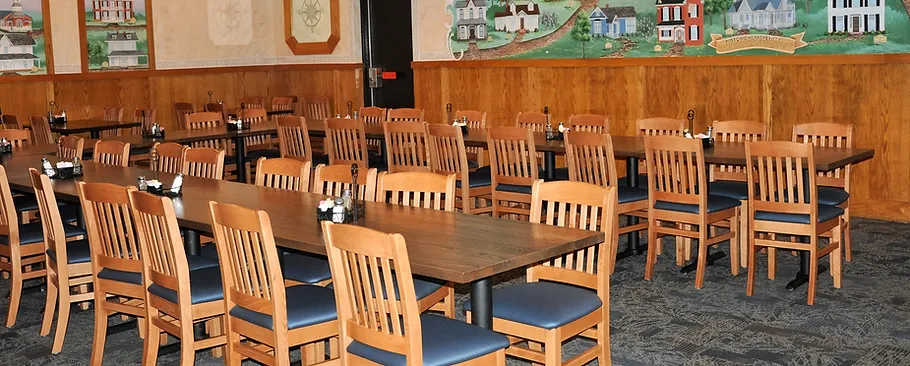 Banquet room at Captain Tom's Seafood & Oyster Bar