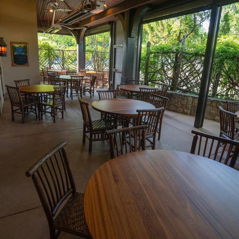 Back Patio at River Birch Lodge