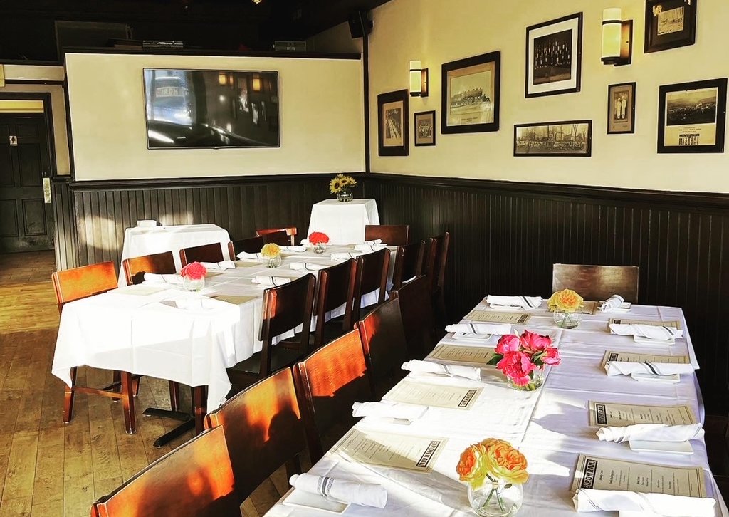 Private dining room at The Iron Rail
