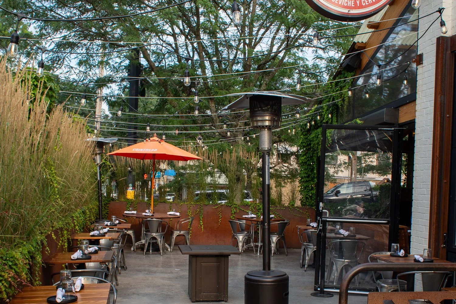 Outdoor Patio at Camacho Garage