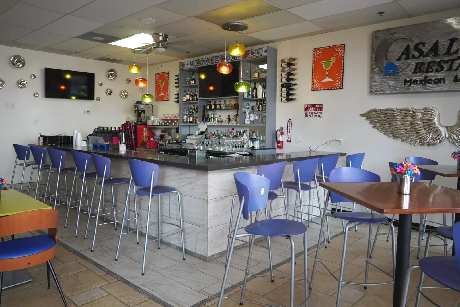 Dining room at Casa Luna Mexican & Seafood Restaurant