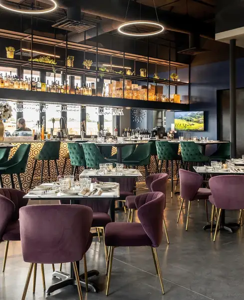 Private dining area at Cork & Fork