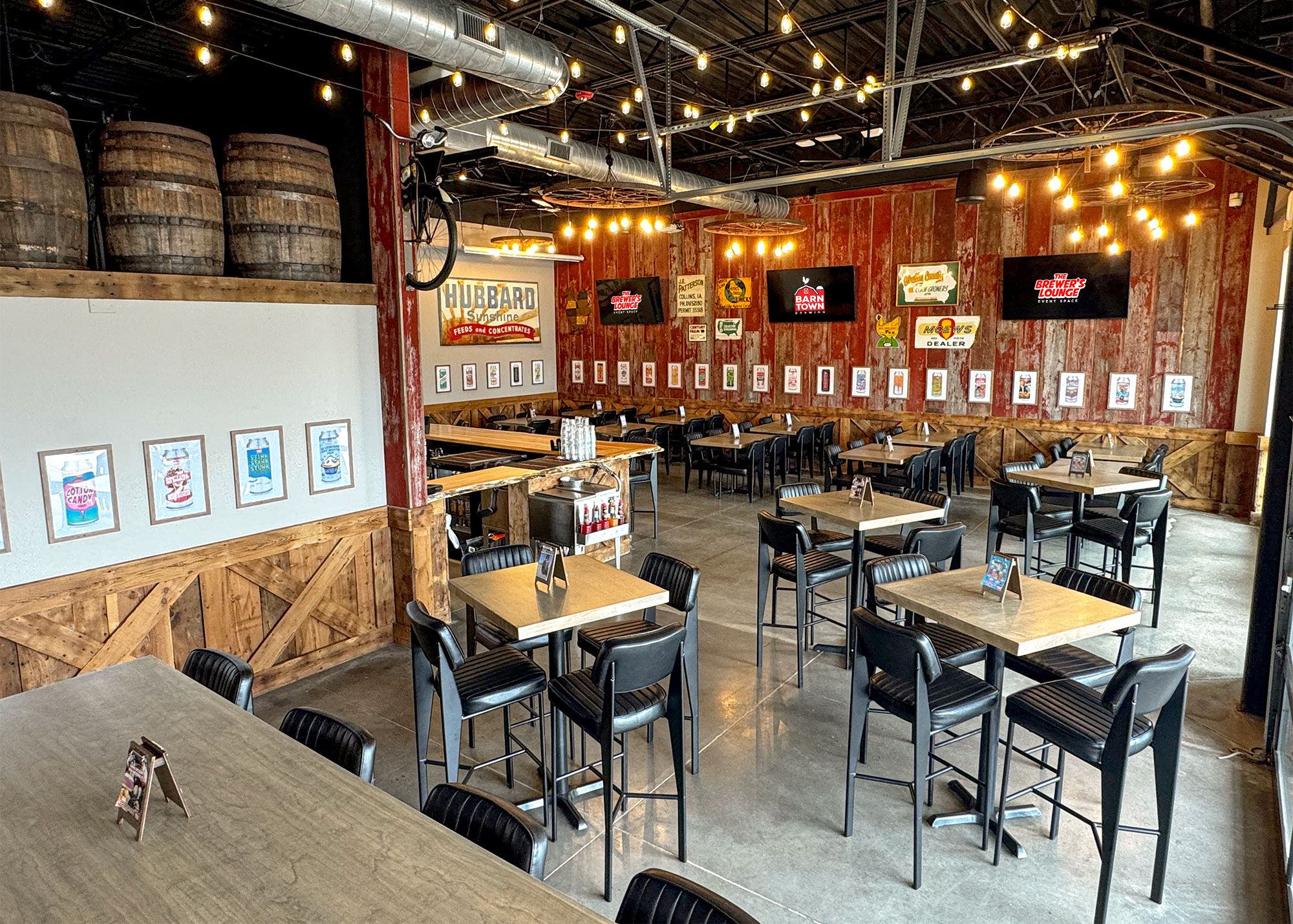 The Brewer's Lounge at Barn Town Brewing