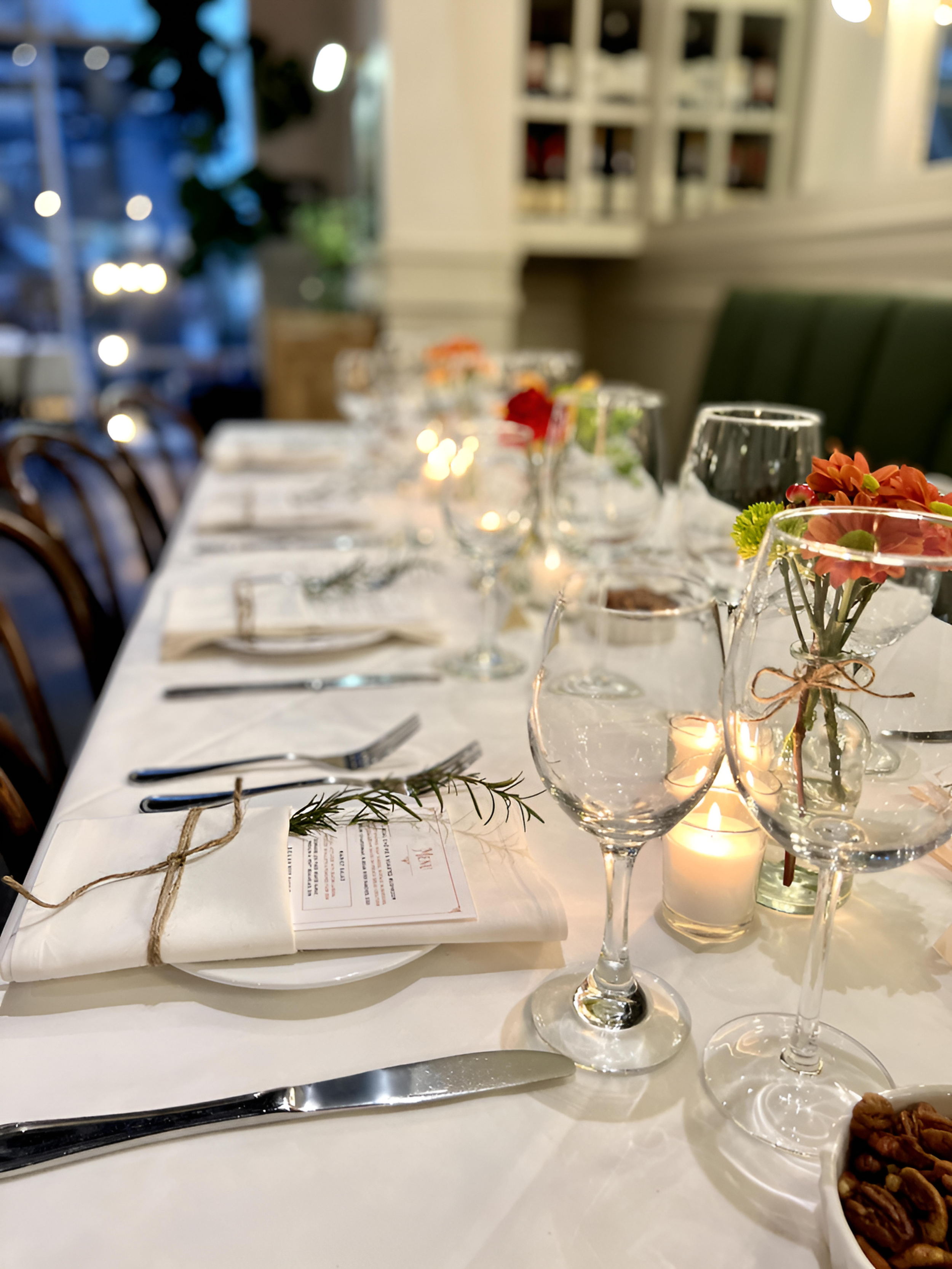 Eliza Restaurant private dining