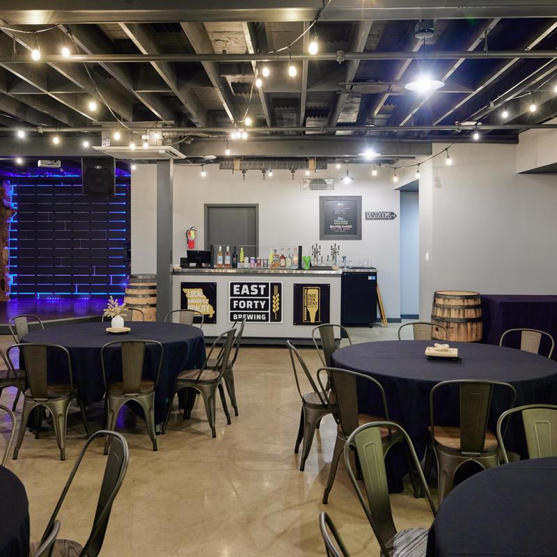 East Forty Brewing private dining 2
