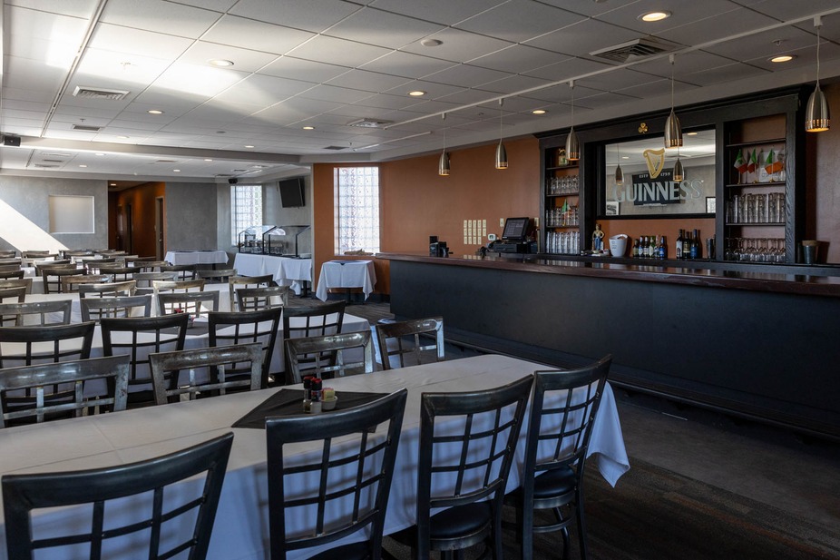 Second-floor dining area & special event room at Carmody's Grille