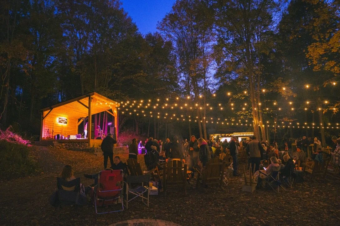 Private party tent at Backwoods by Kettle Ridge Farm