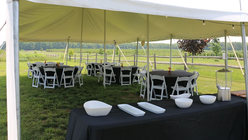 Private Party Tent at Blue Barn Cidery