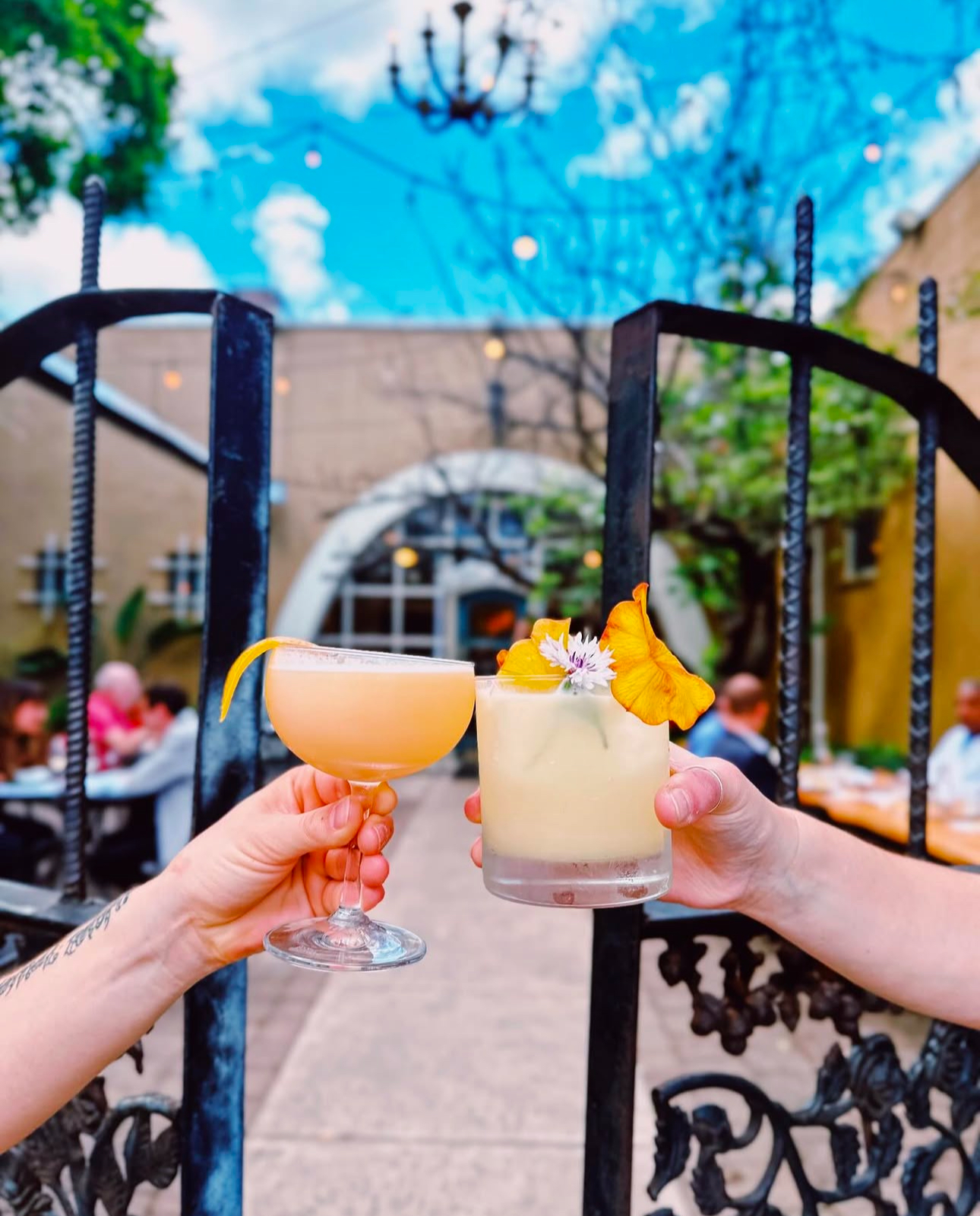 Private Patio at Bluebeard