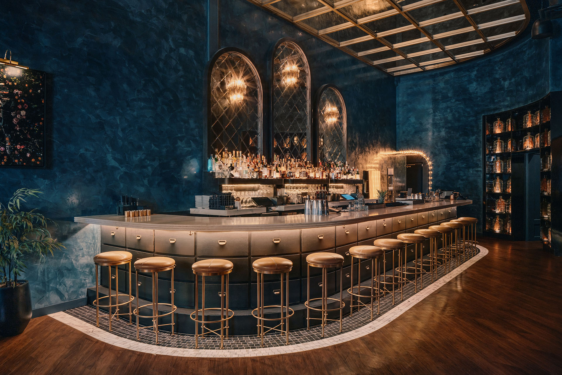 The Cocktail Area at Bottled in Bond Cocktail Parlour & Kitchen