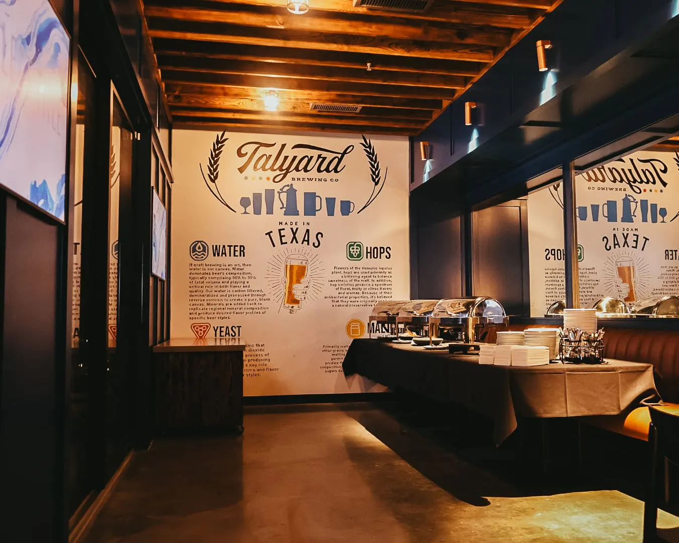 Private Dining Room at Talyard Brewing Co