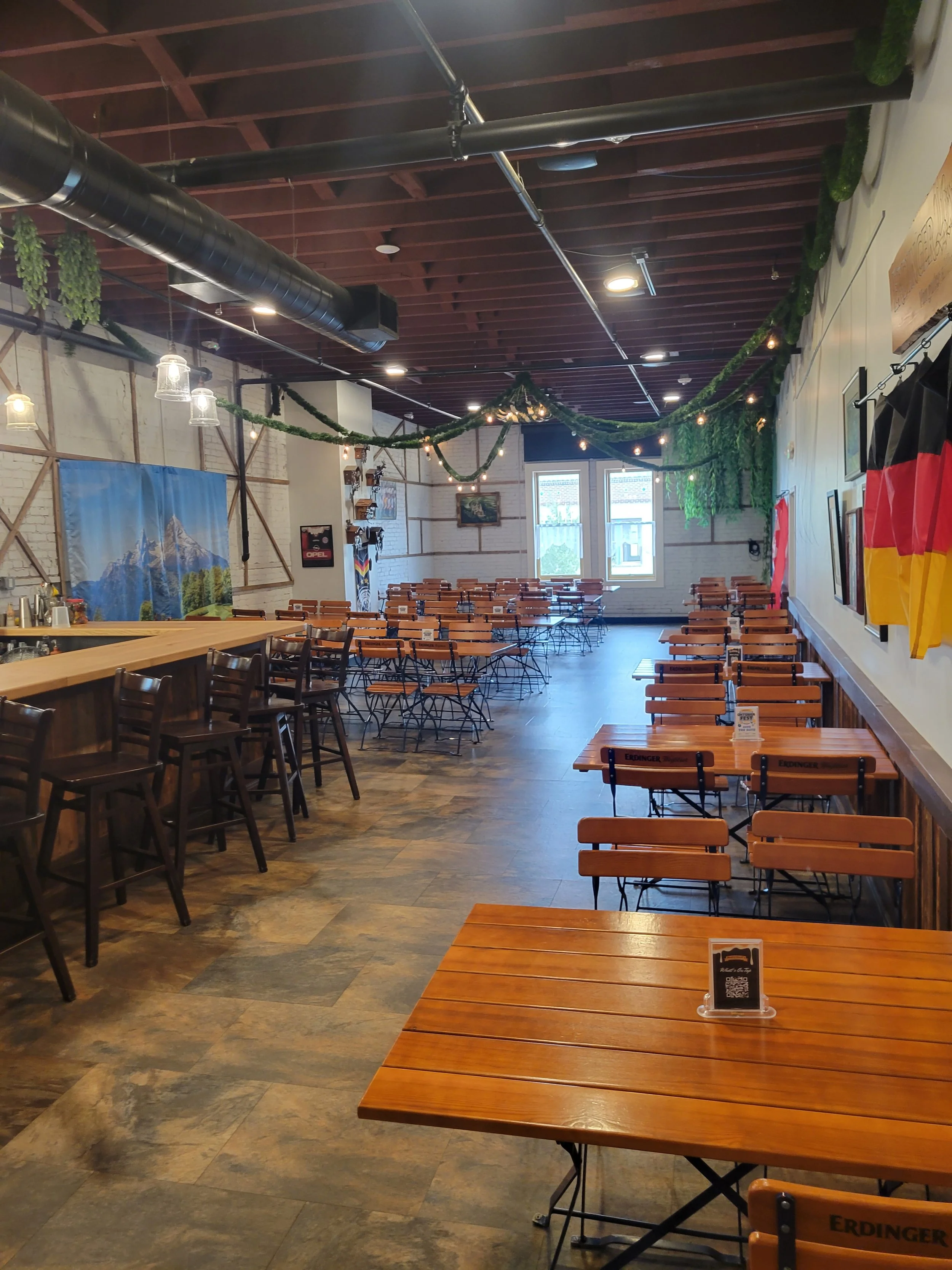 Hollerbach's Upstairs (indoor + rooftop biergarten) at Hollerbach's German Restaurant
