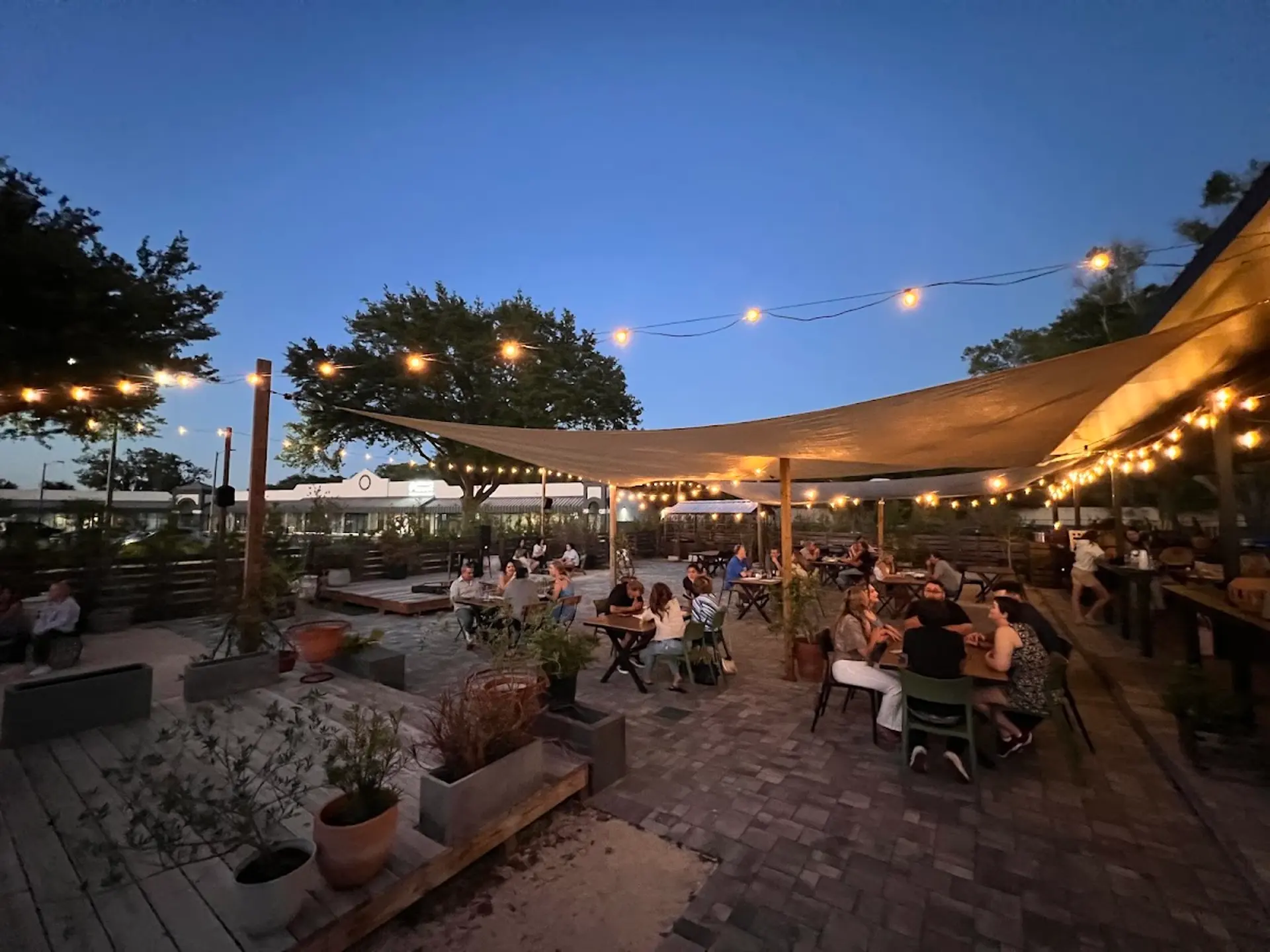 Covered patio at Runabout Brewing Co.
